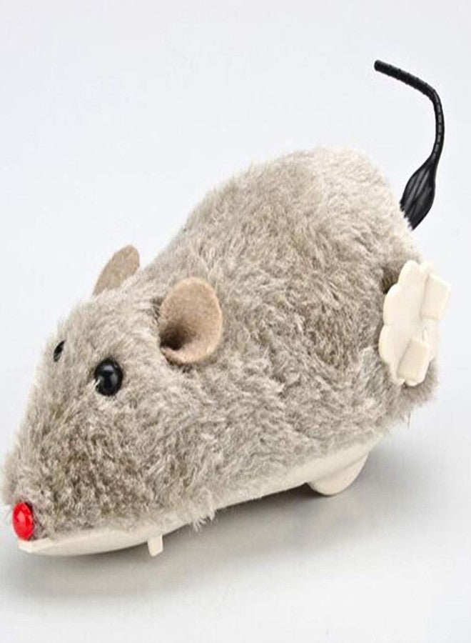 Munmoll Cute Clockwork Mouse Toys 1 PCS Moving Mouse Toy for Pet Cat Outdoor Kitten Playing Rat Toys for Cat Dogs Kids (Gray Color) - Image 1